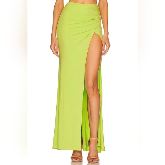 REVOLVE X Michael Costello Zendaya Skirt in Bright Green  size xxs - Picture 1 of 13